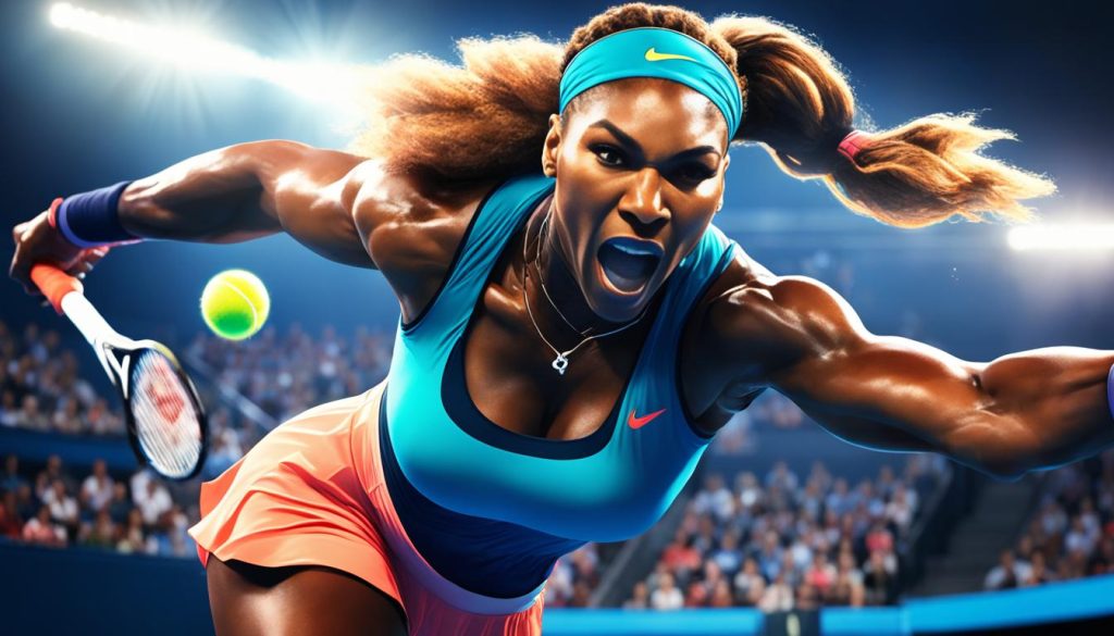 Serena Williams na kortach