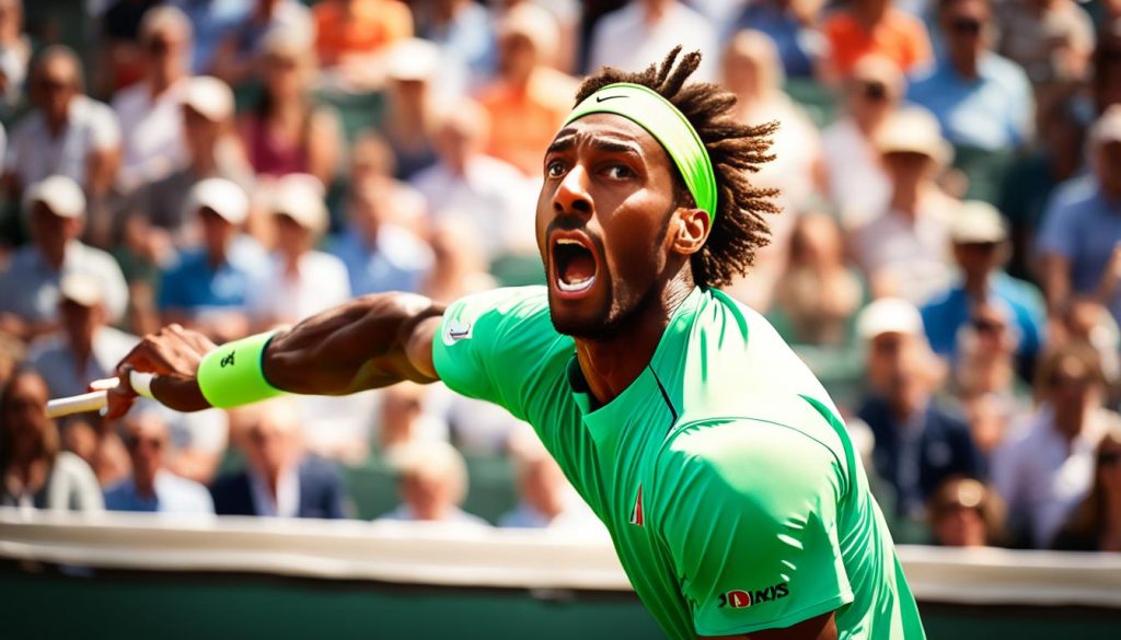 Gael Monfils na kortach French Open